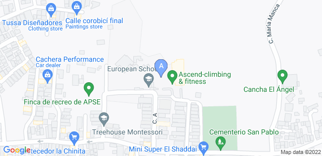 Map to Ascend climbing & fitness